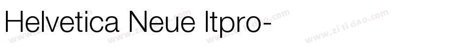 Helvetica Neue ltpro字体转换